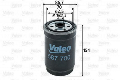 VALEO 587700 -  Топливный фильтр