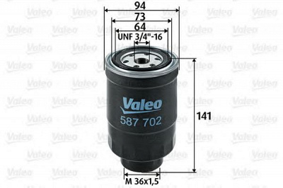 VALEO 587702 -  Топливный фильтр