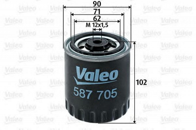 VALEO 587705 -  Топливный фильтр