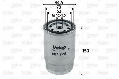 VALEO 587725 -  Топливный фильтр