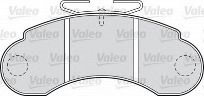 VALEO 598000 -  Комплект тормозных колодок, дисковый тормоз