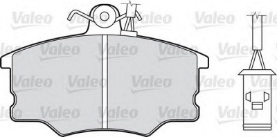 VALEO 598003 -  Комплект тормозных колодок, дисковый тормоз
