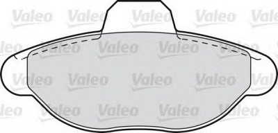 VALEO 598012 -  Комплект тормозных колодок, дисковый тормоз