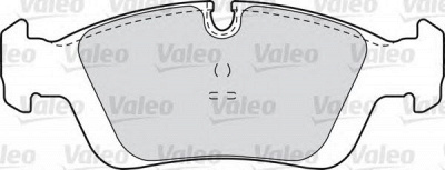 VALEO 598018 -  Комплект тормозных колодок, дисковый тормоз