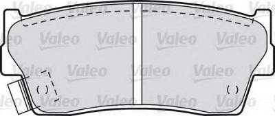 VALEO 598023 -  Комплект тормозных колодок, дисковый тормоз