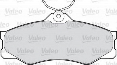 VALEO 598027 -  Комплект тормозных колодок, дисковый тормоз