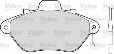 VALEO 598029 -  Комплект тормозных колодок, дисковый тормоз