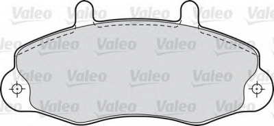 VALEO 598036 -  Комплект тормозных колодок, дисковый тормоз
