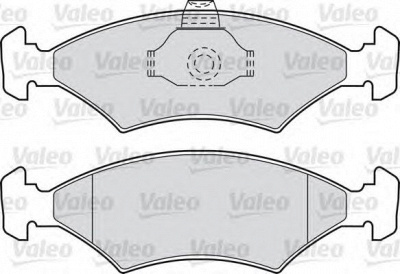 VALEO 598042 -  Комплект тормозных колодок, дисковый тормоз