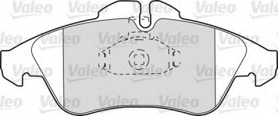 VALEO 598044 -  Комплект тормозных колодок, дисковый тормоз