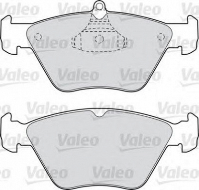 VALEO 598050 -  Комплект тормозных колодок, дисковый тормоз