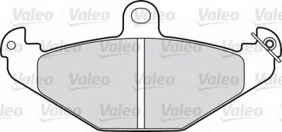 VALEO 598055 -  Комплект тормозных колодок, дисковый тормоз