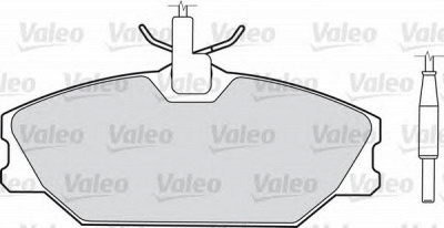 VALEO 598061 -  Комплект тормозных колодок, дисковый тормоз