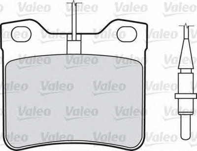 VALEO 598063 -  Комплект тормозных колодок, дисковый тормоз