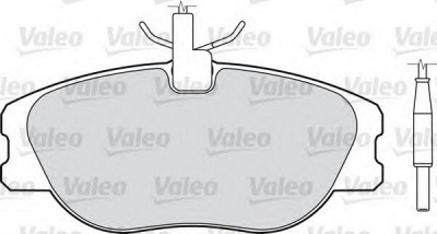 VALEO 598064 -  Комплект тормозных колодок, дисковый тормоз