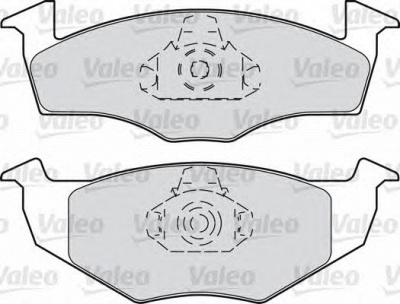VALEO 598066 -  Комплект тормозных колодок, дисковый тормоз