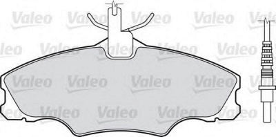 VALEO 598068 -  Комплект тормозных колодок, дисковый тормоз