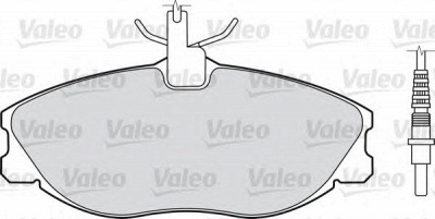 VALEO 598069 -  Комплект тормозных колодок, дисковый тормоз