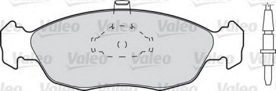 VALEO 598074 -  Комплект тормозных колодок, дисковый тормоз
