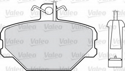 VALEO 598095 -  Комплект тормозных колодок, дисковый тормоз