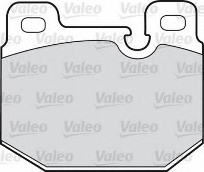 VALEO 598108 -  Комплект тормозных колодок, дисковый тормоз