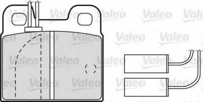 VALEO 598114 -  Комплект тормозных колодок, дисковый тормоз