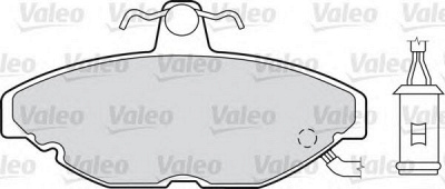 VALEO 598118 -  Комплект тормозных колодок, дисковый тормоз