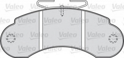 VALEO 598137 -  Комплект тормозных колодок, дисковый тормоз