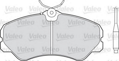VALEO 598138 -  Комплект тормозных колодок, дисковый тормоз
