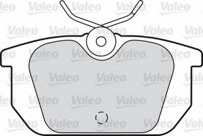 VALEO 598142 -  Комплект тормозных колодок, дисковый тормоз
