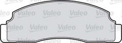 VALEO 598165 -  Комплект тормозных колодок, дисковый тормоз