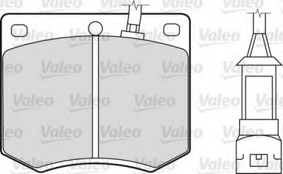 VALEO 598168 -  Комплект тормозных колодок, дисковый тормоз