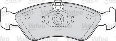 VALEO 598184 -  Комплект тормозных колодок, дисковый тормоз