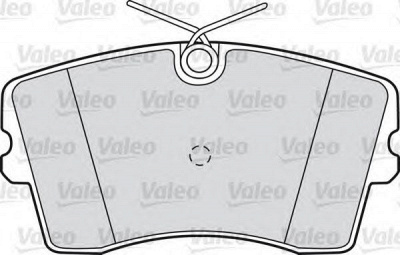 VALEO 598186 -  Комплект тормозных колодок, дисковый тормоз