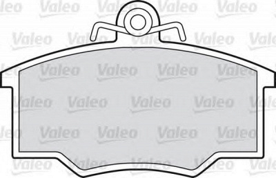 VALEO 598205 -  Комплект тормозных колодок, дисковый тормоз