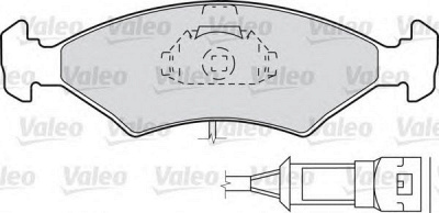 VALEO 598212 -  Комплект тормозных колодок, дисковый тормоз