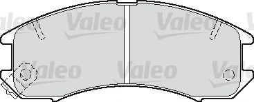 VALEO 598250 -  Комплект тормозных колодок, дисковый тормоз