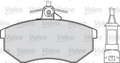 VALEO 598252 -  Комплект тормозных колодок, дисковый тормоз