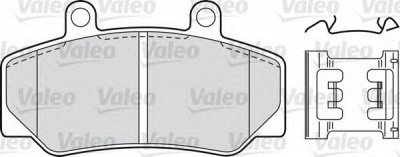 VALEO 598257 -  Комплект тормозных колодок, дисковый тормоз