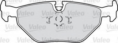 VALEO 598259 -  Комплект тормозных колодок, дисковый тормоз