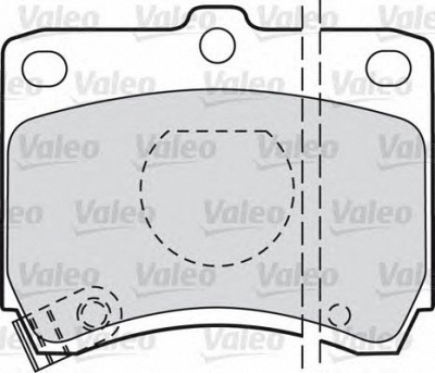 VALEO 598268 -  Комплект тормозных колодок, дисковый тормоз