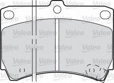 VALEO 598274 -  Комплект тормозных колодок, дисковый тормоз