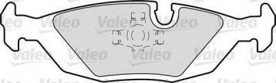 VALEO 598291 -  Комплект тормозных колодок, дисковый тормоз