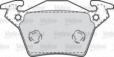 VALEO 598301 -  Комплект тормозных колодок, дисковый тормоз