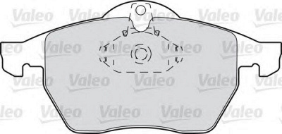 VALEO 598305 -  Комплект тормозных колодок, дисковый тормоз