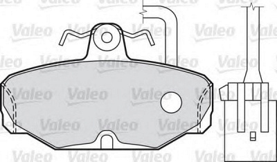 VALEO 598312 -  Комплект тормозных колодок, дисковый тормоз