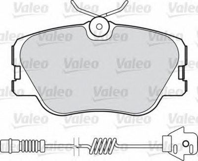 VALEO 598315 -  Комплект тормозных колодок, дисковый тормоз