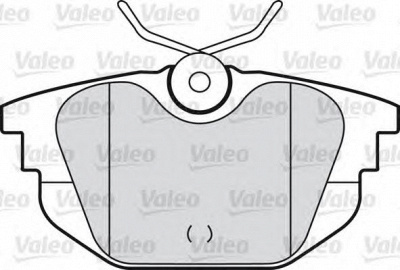 VALEO 598331 -  Комплект тормозных колодок, дисковый тормоз