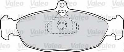 VALEO 598356 -  Комплект тормозных колодок, дисковый тормоз