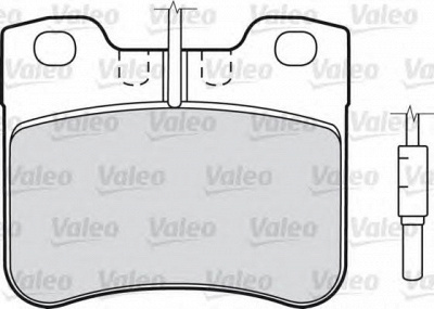 VALEO 598360 -  Комплект тормозных колодок, дисковый тормоз
